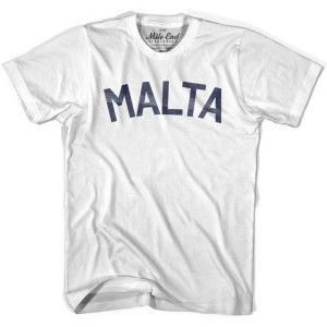 Malta Vintage T-shirt-Adult - White