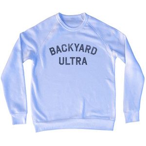 Backyard Ultra Adult Tri-Blend Sweatshirt - White