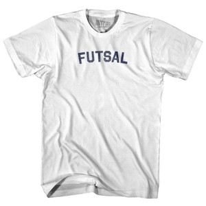 Futsal Youth Cotton T-shirt - White Futsal Youth Cotton T-shirt - White