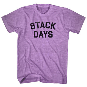 Stack Days Adult Tri-Blend T-Shirt - Athletic Purple