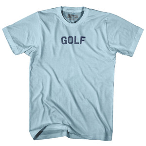 Golf Adult Cotton T-shirt - Light Blue Golf Adult Cotton T-shirt - Light Blue
