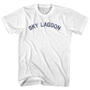 Sky Lagoon Adult Cotton T-Shirt - White