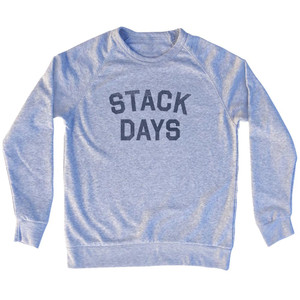 Stack Days Adult Tri-Blend Sweatshirt - Grey Heather