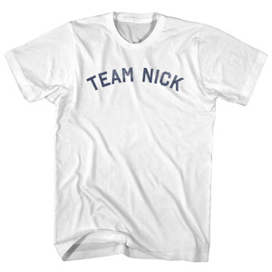 Team Nick Adult Cotton T-Shirt - White