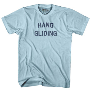 Hang Gliding Adult Cotton T-shirt - Light Blue