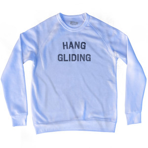 Hang Gliding Adult Tri-Blend Sweatshirt - White