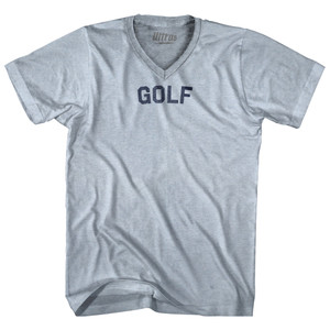 Golf Adult Tri-Blend V-neck T-shirt - Athletic White