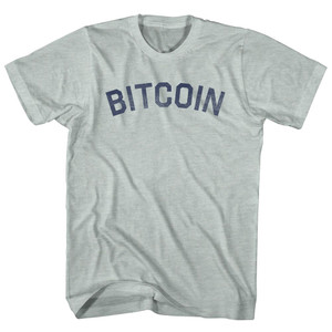 Bitcoin Adult Tri-Blend T-shirt - Athletic Cool Grey
