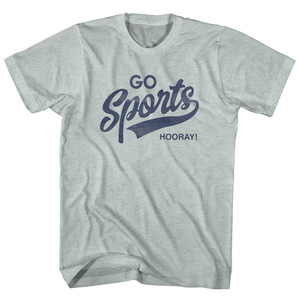 Go Sports Hooray Adult Tri-Blend T-shirt - Athletic Cool Grey