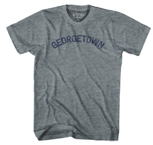 WOMEN SMALL- Georgetown Womens Tri-Blend Junior Cut T-shirt - Athletic Grey- Final Sale F7