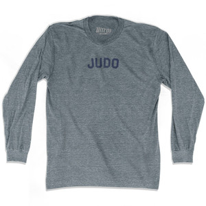 Judo Adult Tri-Blend Long Sleeve T-shirt - Athletic Grey Judo Adult Tri-Blend Long Sleeve T-shirt - Athletic Grey