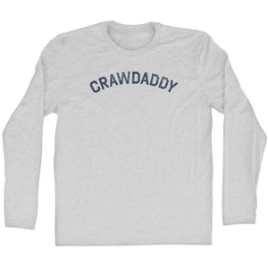 Crawdaddy Adult Cotton Long Sleeve T-shirt - Grey Heather