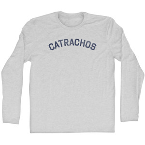 Catrachos Adult Cotton Long Sleeve T-shirt - Grey Heather