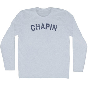 Chapin Adult Tri-Blend Long Sleeve T-shirt - Athletic White