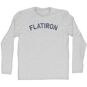 Flatiron Adult Cotton Long Sleeve T-shirt - Grey Heather
