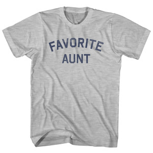 Favorite Aunt Womens Cotton Junior Cut T-Shirt - Grey Heather