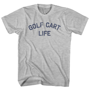 Golf Cart Life Adult Cotton T-shirt - Grey Heather