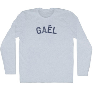Gael Adult Tri-Blend Long Sleeve T-shirt - Athletic White