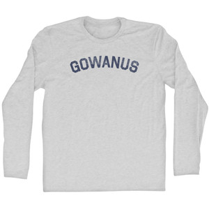 Gowanus Adult Cotton Long Sleeve T-shirt - Grey Heather