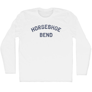Horseshoe Bend Adult Cotton Long Sleeve T-shirt - White