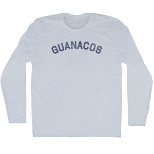 Guanacos Adult Tri-Blend Long Sleeve T-shirt - Athletic White