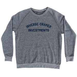Inverse Cramer Investments Adult Tri-Blend Sweatshirt - Athletic Grey