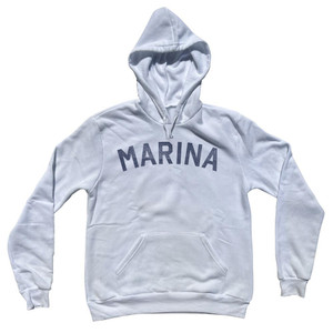 Marina Adult Cotton Hoodie - White