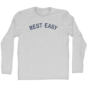 Rest Easy Adult Cotton Long Sleeve T-shirt - Grey Heather