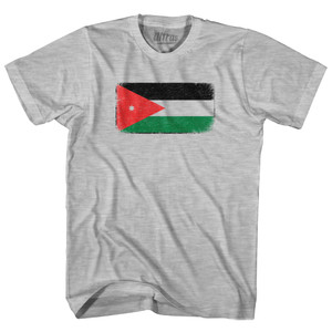 Jordan Country Flag Womens Cotton Junior Cut T-Shirt - Grey Heather Jordan Country Flag Womens Cotton Junior Cut T-Shirt - Grey Heather
