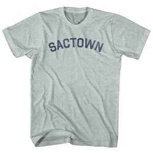 Sactown Adult Tri-Blend T-shirt - Athletic Cool Grey