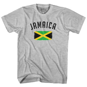 Jamaica Country Flag Heritage Youth Cotton T-shirt - Grey Heather Jamaica Country Flag Heritage Youth Cotton T-shirt - Grey Heather