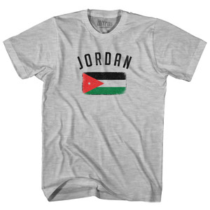 Jordan Country Flag Heritage Youth Cotton T-shirt - Grey Heather Jordan Country Flag Heritage Youth Cotton T-shirt - Grey Heather