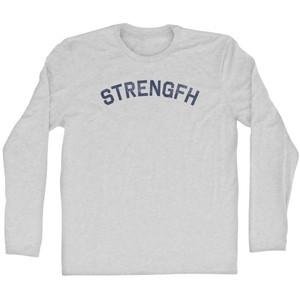 STRENGFH Adult Cotton Long Sleeve T-shirt - Grey Heather