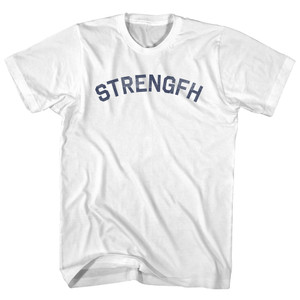 STRENGFH Womens Cotton Junior Cut T-Shirt - White