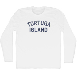 Tortuga Island Adult Cotton Long Sleeve T-shirt - White