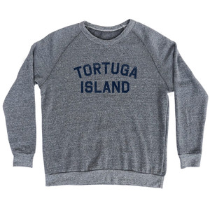 Tortuga Island Adult Tri-Blend Sweatshirt - Athletic Grey