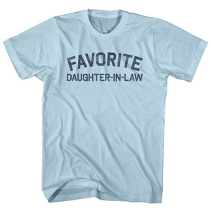 Favorite Daughter-In-Law Adult Cotton T-shirt - Light Blue