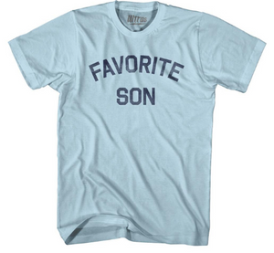 ADULT SMALL- Favorite Son Adult Cotton T-shirt - Light Blue- Final Sale Z481