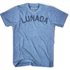 ADULT MEDIUM- LUNADA- Athletic Blue T-shirt- Final Sale Z481