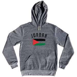 Jordan Country Flag Heritage Tri-Blend Hoodie - Athletic Grey