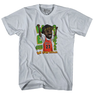 White Men Basketball We Goin Sizzler Adult Cotton T-shirt - Silver White Men Basketball We Goin Sizzler Adult Cotton T-shirt - Silver
