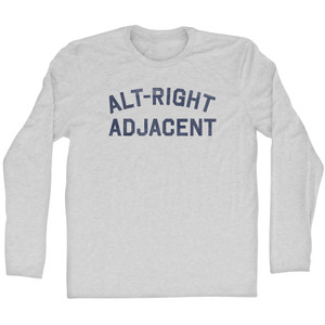 Alt-right Adjacent Adult Cotton Long Sleeve T-shirt - Grey Heather