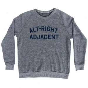 Alt-right Adjacent Adult Tri-Blend Sweatshirt - Athletic Grey