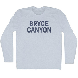 Bryce Canyon Adult Tri-Blend Long Sleeve T-shirt - Athletic White Bryce Canyon Adult Tri-Blend Long Sleeve T-shirt - Athletic White