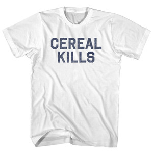 Cereal Kills Youth Cotton T-shirt - White Cereal Kills Youth Cotton T-shirt - White