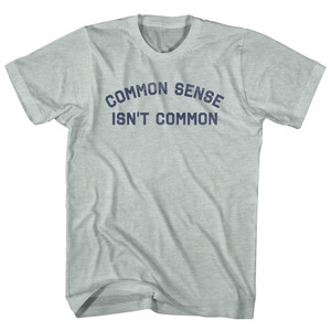 Common Sense Isn't Common Adult Tri-Blend T-shirt - Athletic Cool Grey Common Sense Isn't Common Adult Tri-Blend T-shirt - Athletic Cool Grey