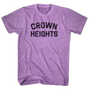 Crown Heights Adult Tri-Blend T-shirt - Athletic Purple