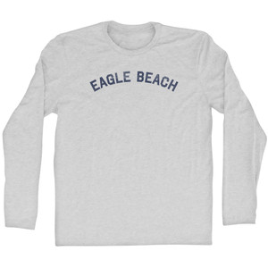Eagle Beach Adult Cotton Long Sleeve T-shirt - Grey Heather