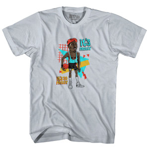 White Men Basketball Sidney Deane Its Pretty Its So Pretty Adult Cotton T-shirt - Sliver White Men Basketball Sidney Deane Its Pretty Its So Pretty Adult Cotton T-shirt - Sliver