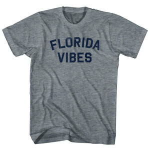 Florida Vibes Womens Tri-Blend Junior Cut T-Shirt - Athletic Grey Florida Vibes Womens Tri-Blend Junior Cut T-Shirt - Athletic Grey